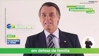 1º programa eleitoral de Jair Bolsonaro PSL  Eleições 2018 [upl. by Viddah]