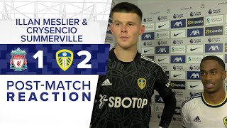 “A HUGE MOMENT FOR ME“  SUMMERVILLE AND MESLIER REACT TO LIVERPOOL 12 LEEDS UNITED [upl. by Standford750]