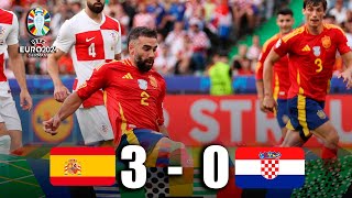 Debut ESPAÑA vs CROACIA 30 EUROCOPA 2024  análisis del Partido [upl. by Hassett]