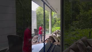 Glass Doors Hinge Replacement  Handyman Service Singapore [upl. by Aldos]