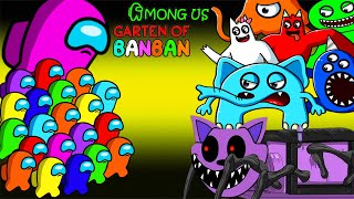 어몽어스 AMONG US vs GARTEN OF BANBAN Back Combined With CATNAP  Among Us Animation Zombie [upl. by Marelya]