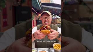 £1 Burgers in London 🍔 ad burger foodreview london cheap shorts [upl. by Acireit]