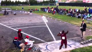 2012 Penn Relays  Selections from HS Boys Shot Put [upl. by Rolfston]