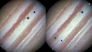 Jupiter shadowed by Europa Callisto and Io [upl. by Ahsirpac163]