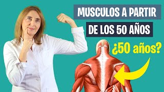 AUMENTA tu MASA MUSCULAR a partir de 50  Músculos a a partir de los 50 años  Nutrición deportiva [upl. by Arabelle]