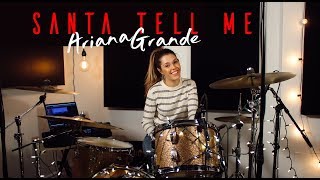 Ariana Grande  Santa Tell Me  DRUM COVER Domino Santantonio [upl. by Nattie]