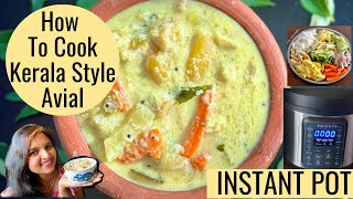 Kerala Style AVIAL Recipe Aviyal in INSTANT POT  Mixed Vegetable Coconut Curry [upl. by Ruperta489]