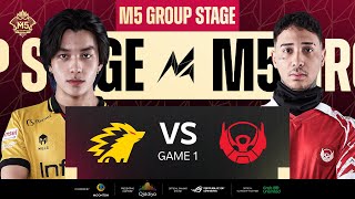 ID M5 Group Stage Hari 1  ONIC VS BIGETRON SONS  GAME 1 [upl. by Mayram]