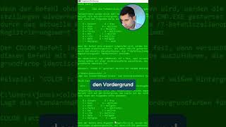 Farbe ändern in der Kommandozeile coding settings colors [upl. by Pascoe490]