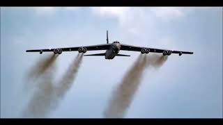 USAF B52 flyover Airpower 2022 in Zeltweg [upl. by Gunner]