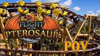 Flight of The Pterosaur POV Onride and Offride  Paultons Park [upl. by Jakoba]