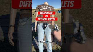 Shooting a ballistic cup with different caliber bullets to see what it can stop [upl. by Ssyla]