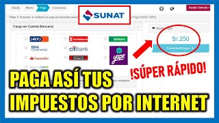 ¿Cómo pagar impuestos SUNAT por Internet 2024 [upl. by Adnuahsor483]