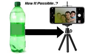 How To Make Mobile Tripod At Home With Water Bottle  Mobile Stand  DIY Plastic Bottle Reuse Idea [upl. by Lizette231]