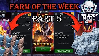 BECOME UNIT MACHINE  FreeToPlay  Farm of THE WEEK pt5  MCOC [upl. by Martinsen]