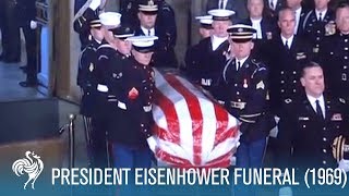 President Eisenhower State Funeral in Washington DC 1969  British Pathé [upl. by Roma]