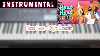 Hass Hass  Diljit Dosanjh × Sia  Piano Cover  Instrumental  Latest Punjabi Songs 2023 [upl. by Brig]