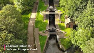 Five Rise Locks Bingley One of the quotOriginal Seven wonders of the waterwaysquot 250 years anniversary [upl. by Lybis]