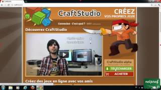 CraftStudio  créez vos propres jeux vidéo  1 [upl. by Anohs284]