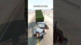 Trucks vs Bollard 2 🚚 beamngdrive shorts  BeamNGDrive [upl. by Airdnola]