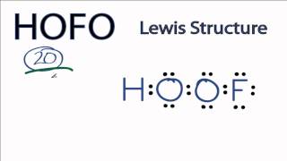 HOFO Lewis Structure How to Draw the Lewis Structure for HOFO [upl. by Aeuhsoj]