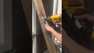 Testing the DeWalt metal connector nailer  PPN nail gun [upl. by Wilber]