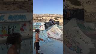 Skatepark highlights  taghazout skatepark 2023 redbull beginners skateboarding skateboard [upl. by Komara]