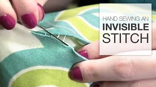 How to Hand Sew an Invisible Stitch Tutorial [upl. by Rebekah]