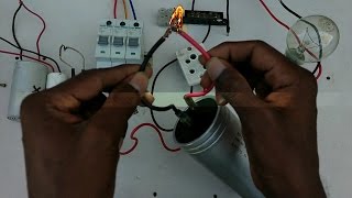 how to check capacitor in simple and easy no meter no test lamp  in tamil amp english [upl. by Dnalon]