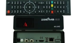 Zgemma H11S Enigma2 4K Linux Uydu Alıcısı Kutu Menü Açılışı [upl. by Barcus]