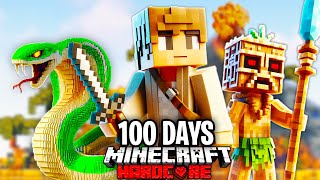 I Survived 100 Days on a TRIBAL ISLAND in Minecraft Hardcore [upl. by Fabrianna]