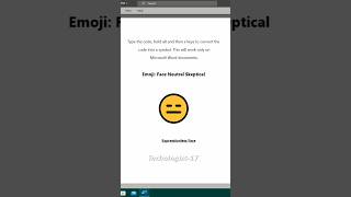 Expressionless Face Emoji microsoftword technologist17 [upl. by Enirehtacyram]