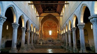 Basilica of Aquileia in 4K  Drone View [upl. by Kcirdec]