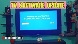 HOW TO UPDATE  UPGRADE TV SOFTWARE  TV FIRMWARE UPDATE [upl. by Droffig]