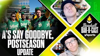 A’s last game in Oakland current postseason situation  Baseball BarBCast [upl. by Nais]