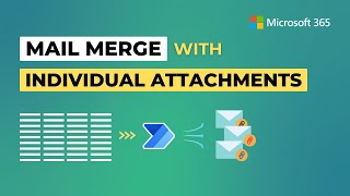 Power Automate Mail Merge with Individual Attachments  Send Mails with Separate Files [upl. by Shepard]