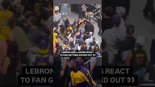 LAKERS REACT TO FAN GETTING KICKED OUT [upl. by Mavis]