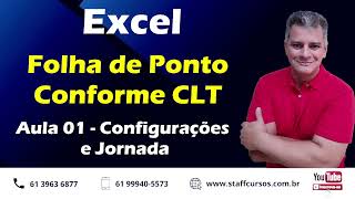 Excel  Criando Folha de Ponto Conforme CLT excel excelformula exceltutorial [upl. by Eelir]