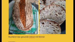 Rezept Sauerteigzauber Ruchbrot Körnerbrot zweistufig geführt 🍞 [upl. by Lamberto]