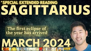 Sagittarius March 2024  YOU WILL NEVER FORGET THIS POWERFUL MONTH 🌠🚀 Tarot Horoscope ♐️ [upl. by Anuait]