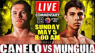 🔴LIVE Canelo Alvarez vs Jaime Munguia Boxing Commentary Undisputed Super Middleweight Championship [upl. by Yleen]