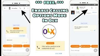 How To Enable Calling Option In Olx [upl. by Ramberg]