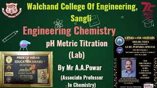 pH Metric Titration  Lab  Engineering Chemistry  WCE Sangli [upl. by Burnsed]