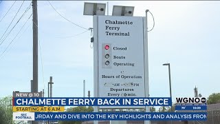 Chalmette Ferry back in service after Coast Guard inspection [upl. by Pompea]