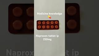 Naproxen tablet ip 250mg Used as pain killer [upl. by Zetroc]