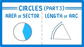 GCSE Maths  Area of a Sector and Length of an Arc of a Circle Circles Part 3 108 [upl. by Katharyn]