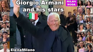 Giorgio Armani fashion show 23022023 Milan Fashion week 🇮🇹 italy milan mfw [upl. by Ainafets263]