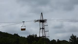 Last of its type  Forterras Claughton Brickworks Aerial Ropeway Lancaster Lancashire England UK [upl. by Ycniuqal]