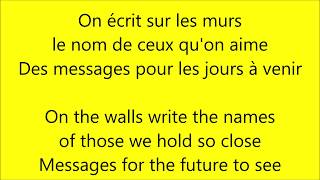 Demis Roussos  On écrit sur les murs  Paroles lyrics  VALP [upl. by Darcia]