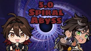 50 Spiral Abyss Floor 12 Gaming amp Sethos 4 Dps Full Star Clear  Genshin Impact [upl. by Skoorb]